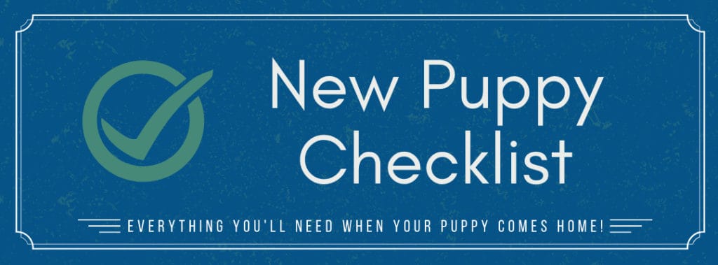 new puppy checklist petco